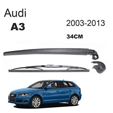 Audi A3 Arka Silecek Kolu ve Süpürgesi Takım 2003 - 2013