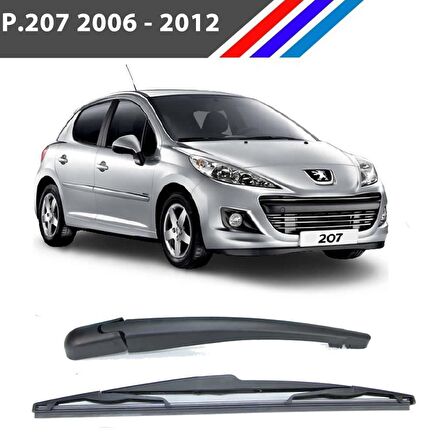 OTOZET Peugeot 207 Arka Silecek Kolu Süpürgesi Takım 2006 - 2012