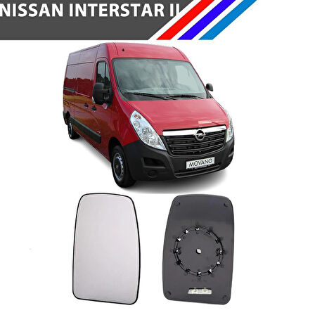 Nissan İnterStar 2 Kasa Sol Dış Ayna Camı Sürücü Tarafı 2002-2008