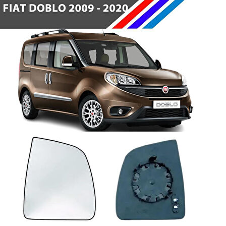 Doblo 2010 Sonrası Yan Ayna Camı Isıtmalı - Sağ