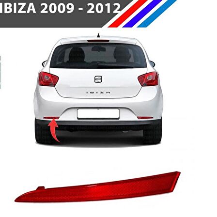 Seat ibiza Arka Tampon Reflektörü Sol Taraf 2009-2012 