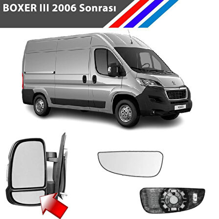 Peugeot Boxer 3 Kasa Sol Dış Ayna Alt Küçük Camı Sürücü Tarafı