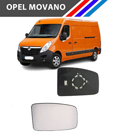 Opel Movano 3 Kasa Sol Dış Ayna Üst Camı Sürücü Tarafı Isıtmalı