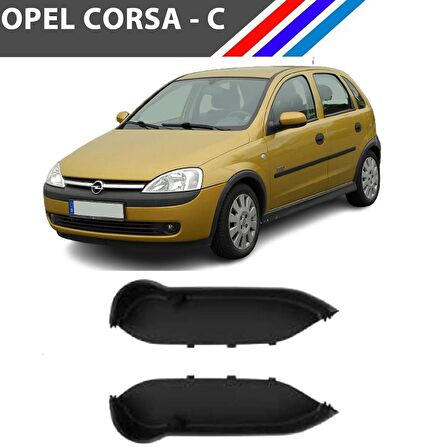 Otozet - Opel Corsa C Kapı Cebi Ön Sol ve Sağ 2 Adetli Takım Siyah Renk 488336400