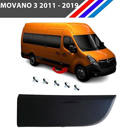 Otozet - Opel Movano 3 Ön Sağ Kapı Çıtası Klipsli 2011 - 2019 808200149R