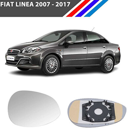 Otozet - Fiat Linea Sol Dış Ayna Camı Sürücü Tarafı Mekanik Tip 2007-2017