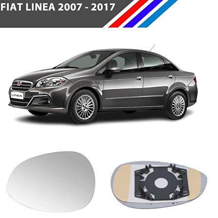 Otozet - Fiat Linea Sağ Dış Ayna Camı Yolcu Tarafı Mekanik Tip 2007-2017