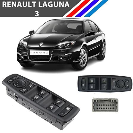 Renault Laguna III Sol Ön Kapı Cam Düğme Kumanda Paneli 809610006R