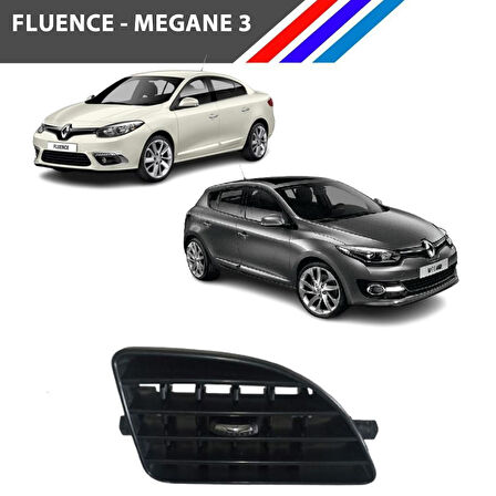 Fluence - Megane 3 Havalandırma Izgarası Sol Köşe Yan Krom Uçlu 687616094R