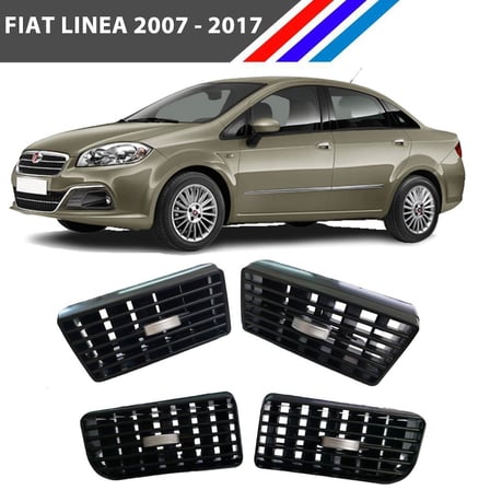 Fiat Linea Havalandırma Izgarası 4 Adetli Set Krom Düğmeli