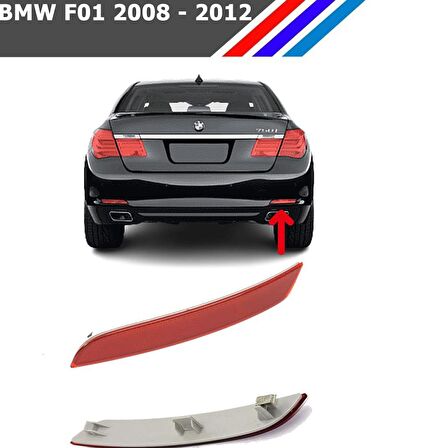 Otozet - Bmw 7 Serisi F01 Arka Tampon Reflektörü Sağ Taraf 2008-2012 63147182192