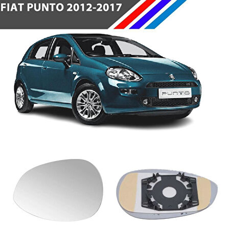 Otozet - Fiat Punto Sağ Dış Ayna Camı Yolcu Tarafı Mekanik Tip 2012-2017