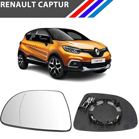 Otozet - Renault Captur Sol Dış Ayna Camı Sürücü Tarafı Asferik Isıtmalı 963669996R