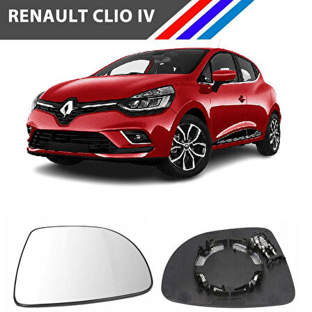 Clio IV(2012->) - Captur(2013->) - Clio Grandtour IV(2013->) Yan Ayna Camı Isıtmalı - Sağ