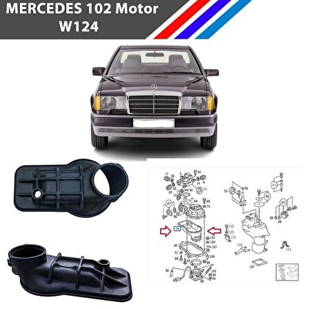 Mercedes 102 Motor W201 Enjeksiyonlu Hava Akış Ölçer Contası - Ördek lastiği A1021410990