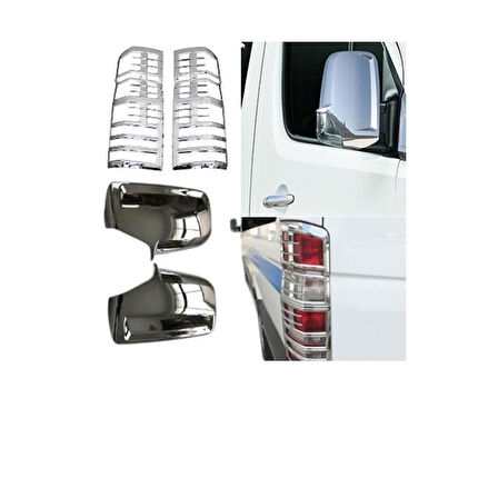 Mercedes Sprinter Yan Ayna Kapak Seti ve Stop Çerçeve Seti 2006 -2017