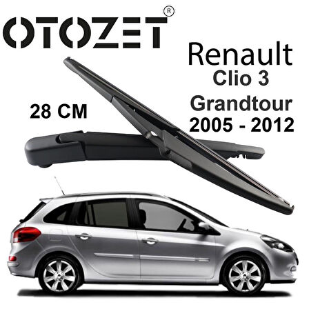 OTOZET Clio 3 GrandTour Arka Silecek Süpürgesi ve Kolu Takım 2007 - 2012