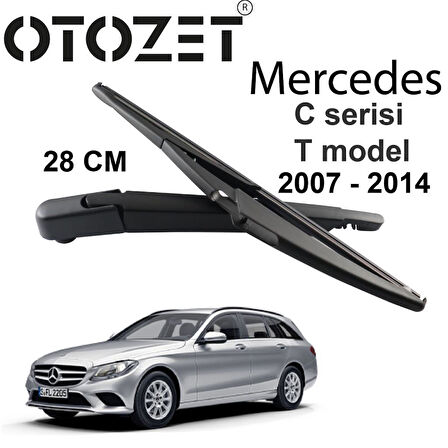 OTOZET Mercedes C-T Serisi Arka Silecek Süpürgesi ve Kolu Set 2007 2014