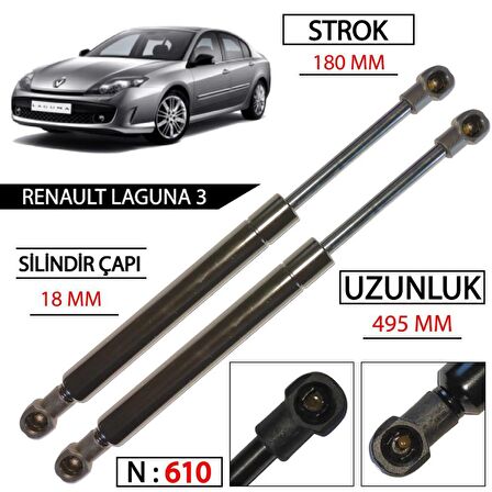 Renault Laguna 3 Bagaj Amortisörü