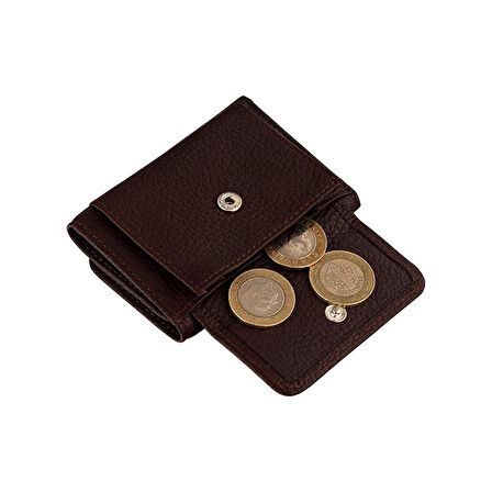 Garbalia Zeus Hakiki Deri Mini Bozuk Para Gözlü Cüzdan