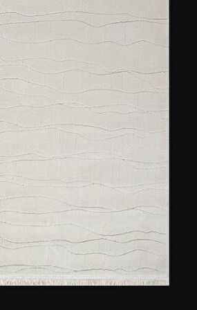 Artemis Halı Zeus 09992B Beyaz Modern Sade Desen Halı