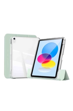 iPad 11. ile Uyumlu A16 2025 Airbagli Manyetik Ayrılabilen Fuchsia Sliding Tablet Kılıfı