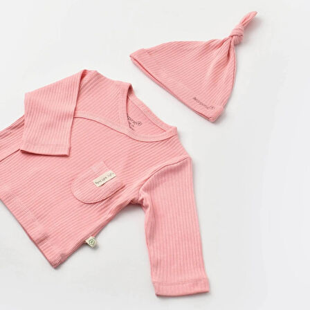 Bibaby Biorganic Soft Modal 3'Lü Zıbın Set 73293 Pembe