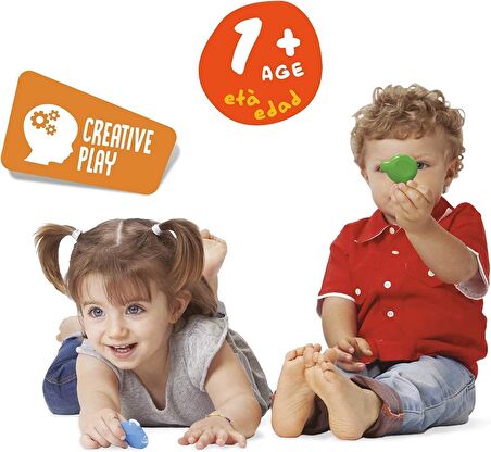 Carioca Jumbo Bebek Süper Yıkanabilir Keçeli Boya Kalemi Ve Teddy Baby Crayons 6 Lı +1 Yaş Boya