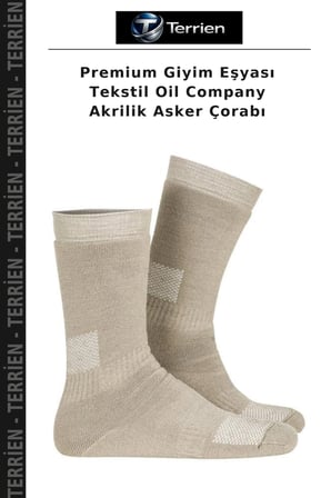 Premium Giyim Eşyası Tekstil Oil Company Akrilik Asker Çorabı
