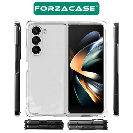 Forzacase Samsung Galaxy Z Fold6 ile uyumlu Crystal Serisi Anti Shock Sert Silikon Kılıf