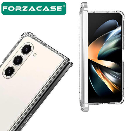 Forzacase Samsung Galaxy Z Fold6 ile uyumlu Crystal Serisi Anti Shock Sert Silikon Kılıf