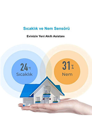 YENİLZD ZigBee Tuya Akıllı Yaşam Uygulaması Sıcaklık Nem Sensörü LCD Ekran APP Kontrol