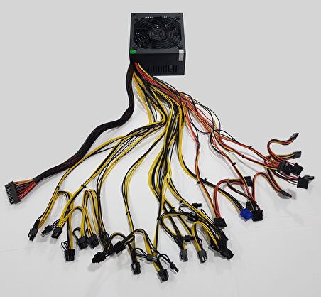OLKO 2200W POWER SUPPLY 16xPCI-E(6+2Pin), MINING 1x20+4p/8xSata/96+PLATINUM (OLKO-2200)