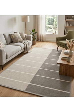 Dijital Baskı Pamuk Dokuma Kaymaz Taban Salon Halısı – Antre, Koridor ve Oda İçin