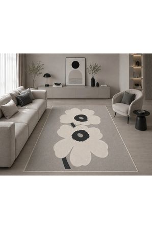 Dijital Baskı Pamuk Dokuma Kaymaz Taban Salon Halısı – Antre, Koridor ve Oda İçin