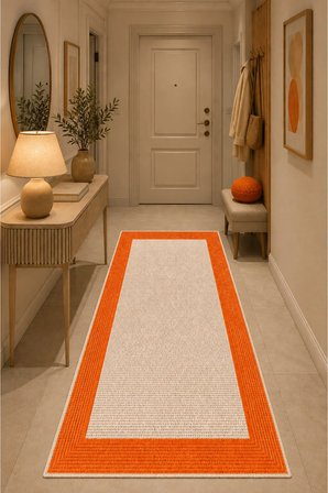 Dijital Baskı Pamuk Dokuma Kaymaz Taban Salon Halısı – Antre, Koridor ve Oda İçin