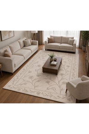 Dijital Baskı Pamuk Dokuma Kaymaz Taban Salon Halısı – Antre, Koridor ve Oda İçin