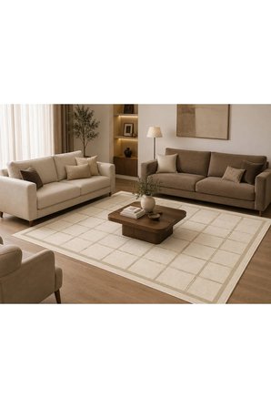Dijital Baskı Pamuk Dokuma Kaymaz Taban Salon Halısı – Antre, Koridor ve Oda İçin