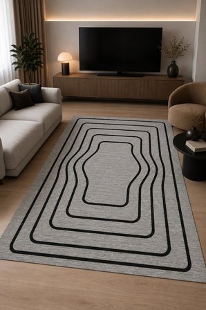 Dijital Baskı Pamuk Dokuma Kaymaz Taban Salon Halısı – Antre, Koridor ve Oda İçin