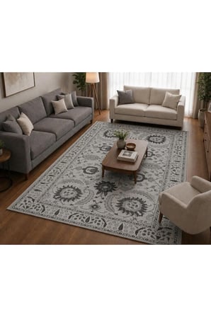 Dijital Baskı Pamuk Dokuma Kaymaz Taban Salon Halısı – Antre, Koridor ve Oda İçin