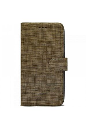 Huawei P30 Pro Kılıf Holster Canvas Kartlıklı Fabric Cüzdan