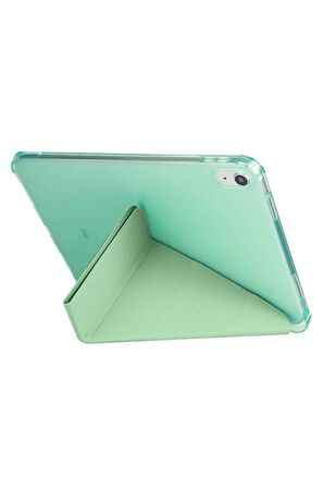 Samsung Galaxy Tab S7 FE T730 Kılıf Trifolding Standlı Kalemlikli Kapak RD1