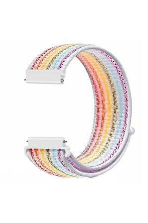 Amazfit Bip S Kordon Cırtcırtlı Kumaş KRD03 20mm