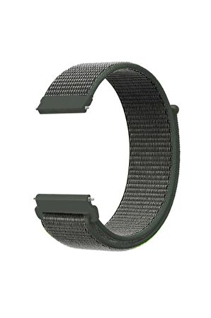 Spovan Watch 4 Pro  Kordon Cırtcırtlı Kumaş KRD03 22mm