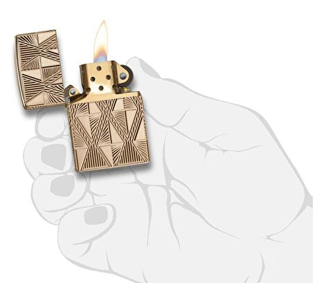 Zippo Armor Luxury Diamond Dizayn Çakmak