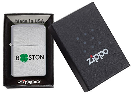 Zippo Boston Clover - Boston Yonca Dizayn Çakmak