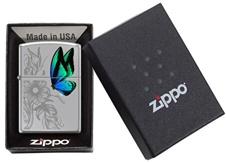 Zippo Butterfly and Flower Dizayn Çakmak