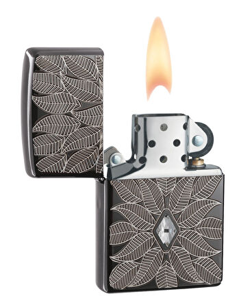 Zippo Carved Leaves Dizayn Armor® Kasa Çakmak