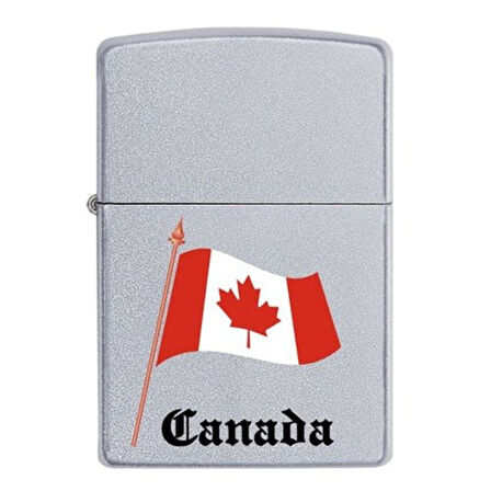 Zippo Canada Flag - Kanada Bayrağı Dizayn Çakmak