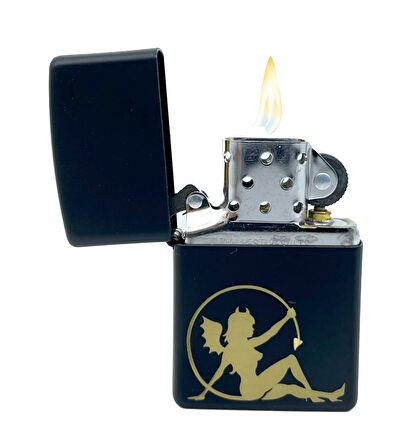 Zippo Devilish Girl Black Matte